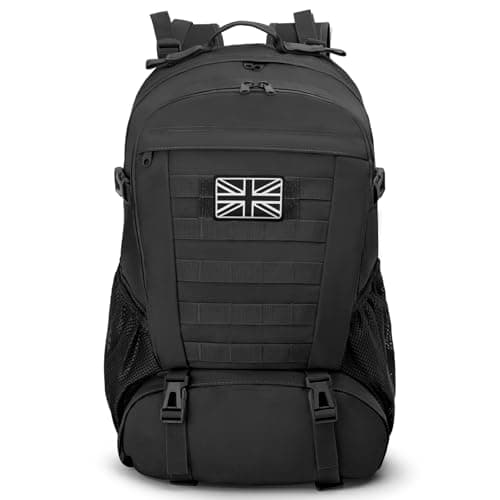 Image of Jueachy Military Tactical Backpack 35L Army Assult Camouflage Hunting Rucksack Molle Waterproof 3 Day Large Rucking Backpack for Outdoor Sports Trekking Hiking Travel Camping