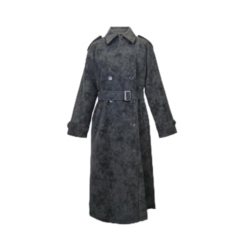 Image of Biba Womens Suedete Trench Long Sleeve Suede Jacket Black 10