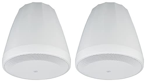 Image of JBL Professional C64P/T-WH Compact Full-Range Hanging Pendant Loudspeaker, White, Sold as Pair