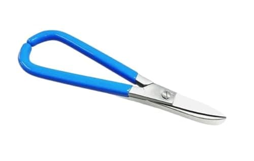 Image of Jewellers Shears/Scissors, 17.8 cm Curved Blade, PVC Handle, Metal Snips