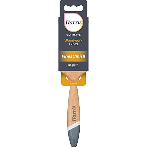 Image of Harris Ultimate Woodworks Gloss Triangular No Loss Paint Brush, 2in