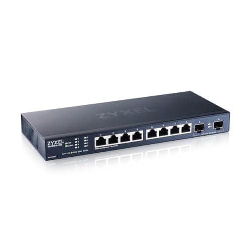Image of Zyxel 8-Port Multi-Gig 2.5G Switch | Cloud/Smart Managed | 2x 10G SFP+ | Desktop or Wall Mount | Network Ethernet Hub [XMG1915-10E]