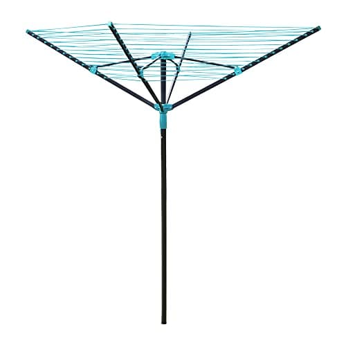 Image of JVL 4 Arm Powder Coated Steel Rotary Airer, 50 Metres