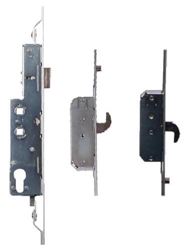 Image of Avocet WMS UPVC Door Lock Trivalent 2 Hooks 2 Rollers 35mm Backset