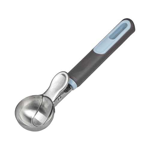 Image of Chef Aid Ice Cream Scoop, Soft Grip Handle, Ergonomic Thumb Grip for Comfort & Control, Durable Kitchen Utensil for Everyday Cooking Tasks