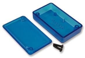 Image of HAMMOND 1551JTBU Enclosure, Miniature, IP54, Handheld, 60 mm, 35 mm, 15 mm, ABS (Acrylonitrile Butadiene Styrene) (1 piece)