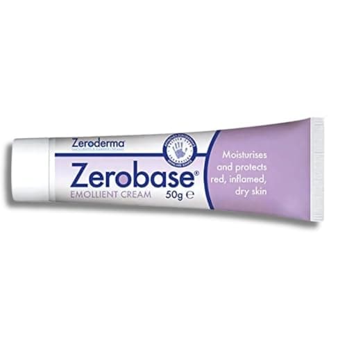 Image of Zeroderma Zerobase Emollient Cream 2-in-1 Moisturiser & Soap Substitute, for Dry & Eczema-Prone Skin, Restores Skin Barrier, 21 percent w/w Paraffins, 50g