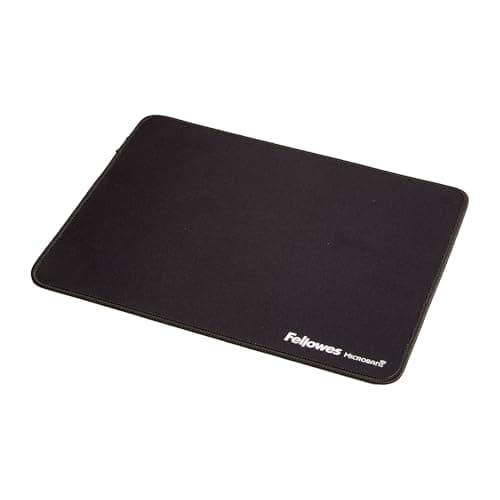 Image of Fellowes Breyta Extra-Large Ergonomic Mousepad Black - Non-Slip Rubber Base, Durable Stitched Edges, Microban® Protection, Eco-Friendly, and Optimized for Optical & Laser Mice