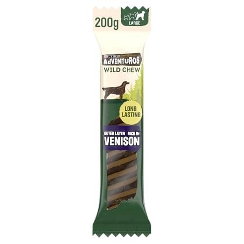 Image of ADVENTUROS Wild Chew Venison Large Dog Treats 200g (Pack of 4)