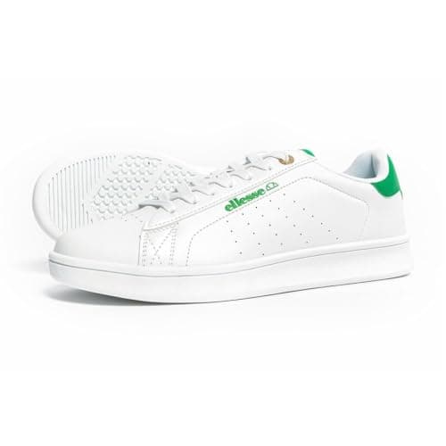 Image of Ellesse Mens Cupsole Trainers White/Green 10 UK