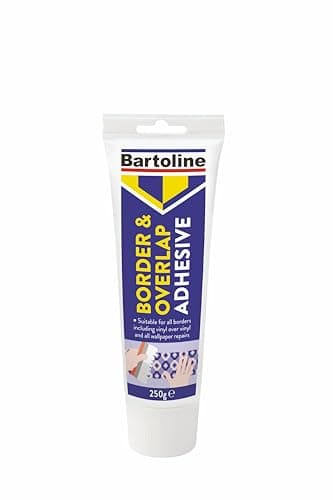 Image of Bartoline Border & Overlap Adhesive 250g,for 10m Border Wallpaper Adhesive for Decorative Borders & Vinyl, Fixes Seams & Repairs Ripped Wallcoverings, Fast-Drying & Strong Hold