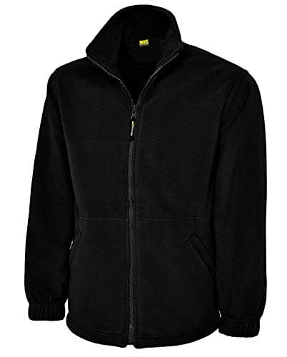 Image of Ladies Full Zip Classic Fleece Jackets Sizes 8 to 30 by MIG - Suitable for Work & Leisure (10 to 12 / S - Small, Black)