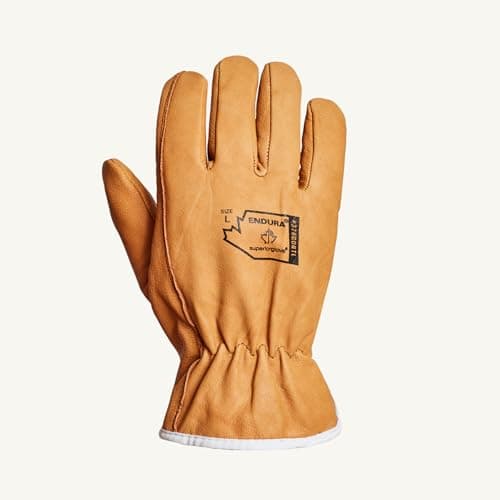Image of Superior Glove Endura 378GOBTL Cold-rated general use leather gloves that resist liquids in temperatures down to -15°C / 5°F (Large)