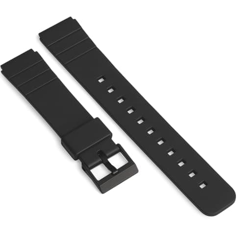 Image of Replacement Watch Strap Band for Casio MQ24 Black Soft Resin