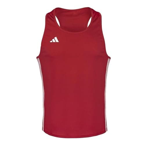 Image of adidas Mens Boxing Vest Sleeveless Red M