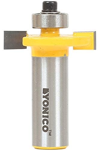 Image of Yonico 14184 1/4-Inch Height X 3/8-Inch Depth Slot Cutter Router Bit 1/2-Inch Shank