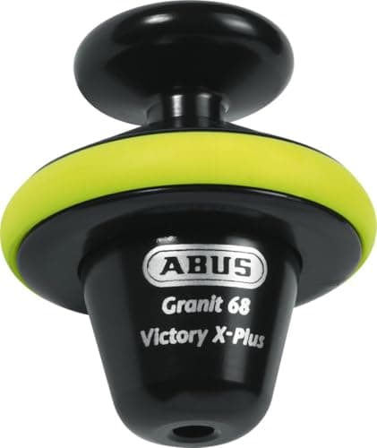 Image of ABUS Brake disc lock Granit™ Victory Xplus 68 full - Motorcycle lock with alarm for high theft protection and high security - Motorcycle accessories - 14 mm locking bolt, yellow