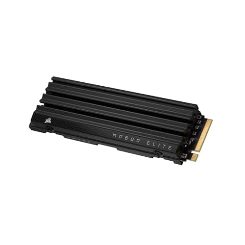 Image of Corsair MP600 ELITE 4TB M.2 PCIe Gen4 x4 NVMe SSD with Included Heatsink – M.2 2280 – Up to 7,000MB/sec Sequential Read – High-Density 3D TLC NAND – Black