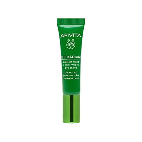 Image of Apivita Bee Radiant Signs of Aging & Anti-Fatigue Eye Cream 15ml - Antiaging Brightening Eye Cream with Propolis, White Peony & Jasmine - Reduces Wrinkles Around Eyes, Dark Circles & Signs of Fatigue