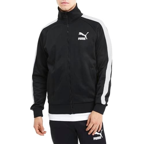 Image of PUMA - Mens Iconic T7 Track Top Pt Jacket, Size: Small, Color: Puma Black