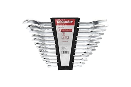 Image of GEDORE red Double open-end spanner set, 12-pc. Set, AF 6-32 mm, Metric, Long, Spanner set, R05105012