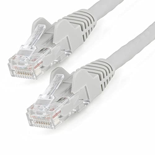 Image of StarTech.com 2m CAT6 Ethernet Cable - LSZH (Low Smoke Zero Halogen) - 10 Gigabit 650MHz 100W PoE RJ45 UTP Network Patch Cord Snagless with Strain Relief - Grey, CAT 6, ETL Verified (N6LPATCH2MGR)