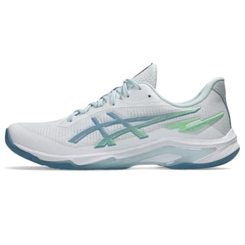 Image of ASICS Mens Netburner Ballistic Ff 4, White/Saba Blue, 9