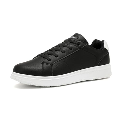 Image of ANALEAF Men's Casual Trainers Sneakers Dress Shoes Comfortable Walking Shoes Black