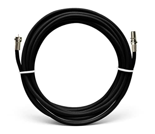 Image of RosenetSys Virgin/Sky Extension Cable - suitable for Virgin Media (all equipment including 360, V6, Hub 3 4 and 5) and Sky & Freesat boxes Coaxial (10m Black)