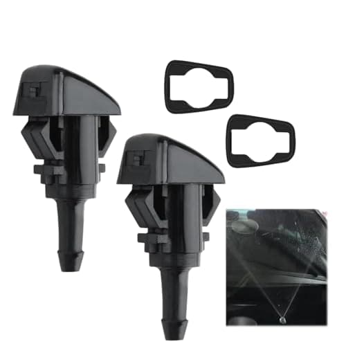 Image of 2Pcs Windscreen Washer Nozzles,Screen Wash Wiper Spray Jets,Windscreen Wiper Washer Nozzle for Cars,Front Windshield Washer Jets Spray Nozzle Replacement,Washer Jets Windscreen Spray Nozzle