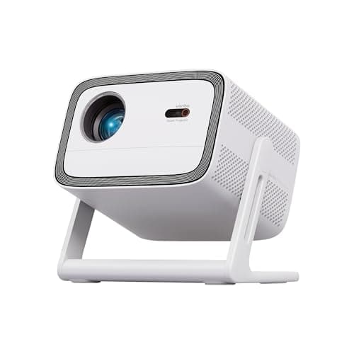 Image of Wanbo Vali 1 Mini Projector Portable with 900 ANSI Lumens - Smart Projector Bluetooth 5, Android TV, 200° Gimbal, Built-in Chromecast & 12W Speakers - Home Cinema with Auto-Focus & Google Assistant