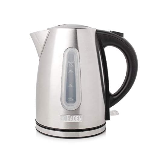 Image of Haden Stoke 1.7L Electric Kettle - Brushed Stainless Steel, Rapid Boil, Cordless Kettle with 360° Swivel Base, Lightweight, Safe Water Boiler for Home, Kitchen, Tea, and Coffee