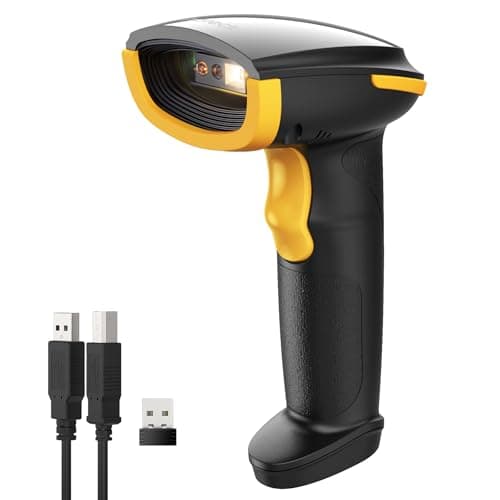 Image of Inateck Bluetooth Scanner Barcode, 1D 2D Wireless USB Barcode Reader Handheld, 1 Charge 3 Months, Scanner Barcode with APP and SDK, BCST-23
