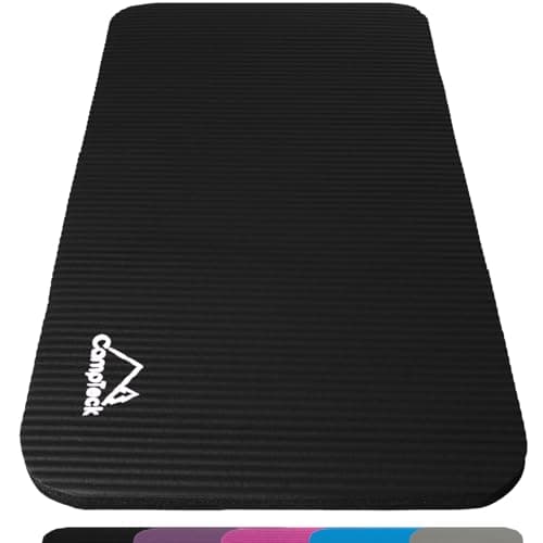 Image of CampTeck U6962 - Non-Slip Yoga Knee Pad Soft Foam Yoga Knee Mat for Fitness, Exercise, Workout, Gym, Pilates etc. - Black