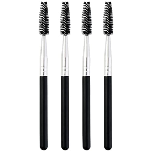 Image of WOLMIK Eyelash Brush - 4 PCS Eyebrow Brush, Eyelash Comb, Portable Eye Brush, for Eye Lash Extension and Lifting Eyebrow, Reusable
