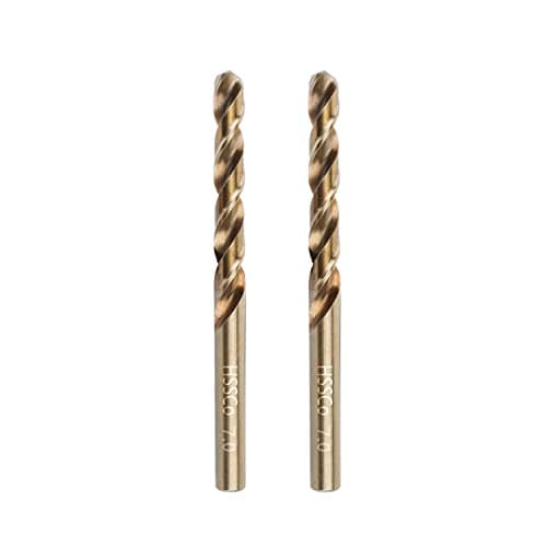 Image of Gunpla Cobalt Drill Bits 7mm 2-Pieces, M35 HSS Metric Straight Shank Jobber Drill Bit Set for Hardened Stainless Steel, Metal, Aluminium, Tile, Wood, Plastic and Cast Iron…