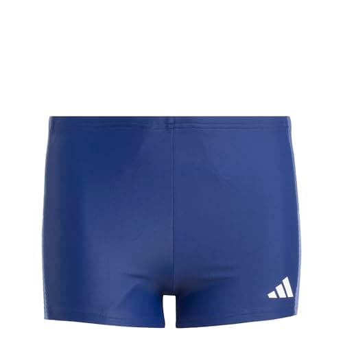 Image of adidas Boy's Colorblock 3-Stripes Swim Boxers, Dark Blue, 9-10 Years