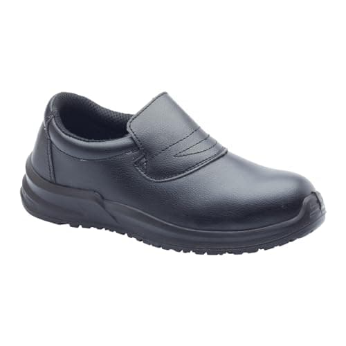 Image of Blackrock Slip-On Safety Shoes, Mens Womens Steel Toe Cap, Chef, Nursing, Orthopedic, Non-Slip Work Shoes, Work Utility Footwear, Hygiene, Catering, Kitchen Anti-Slip - Size 6