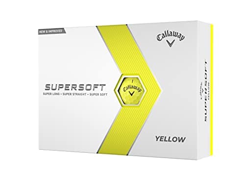 Image of Callaway Golf Supersoft Golf Ball 2023, Yellow