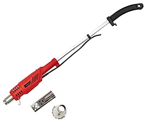 Image of Amtech U9010 Electric Garden Weed Burner, 2000W, 2 Heat Settings, 2 Nozzles, Extension Handle