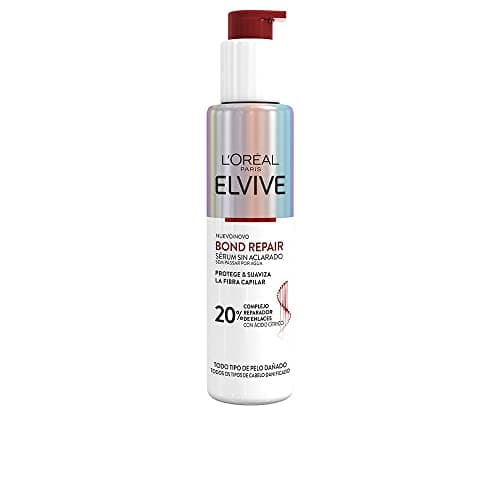Image of L'Oréal Paris Elvive Bond Repair Serum Without Brightening Deep Reconstruction Treatment for Repairing Damaged Hair 98% Less Breakage