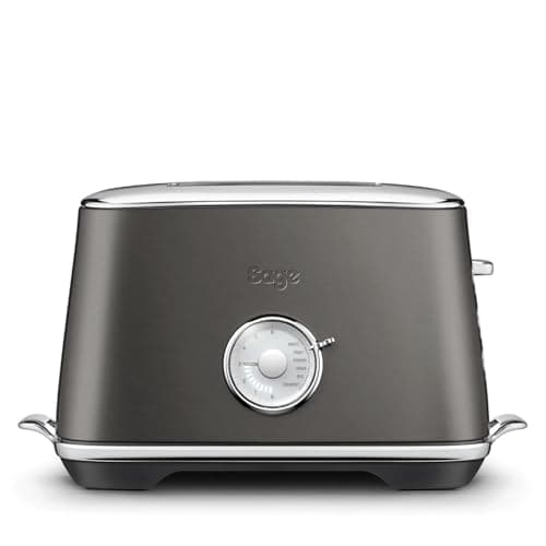 Image of Sage - Toast Select Luxe - Compact 2-Slice Toaster - 6 Preset Settings, 1000 W, Variable Browning Level, LED Countdown Indicator - White, Brown, Grain, Fruit, Rye, Crumpet - Black Stainless Steel