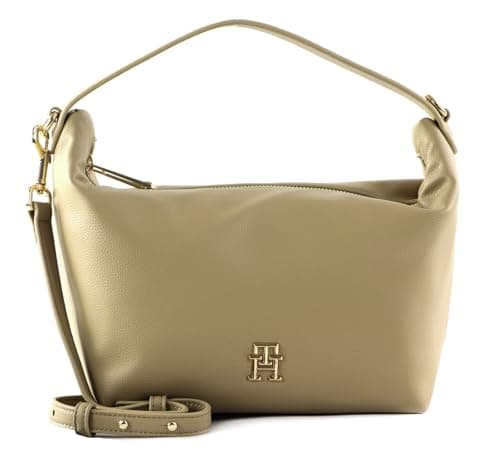 Image of Tommy Hilfiger Women TH Casual Shoulder Bag Small, Beige (Beige), One Size