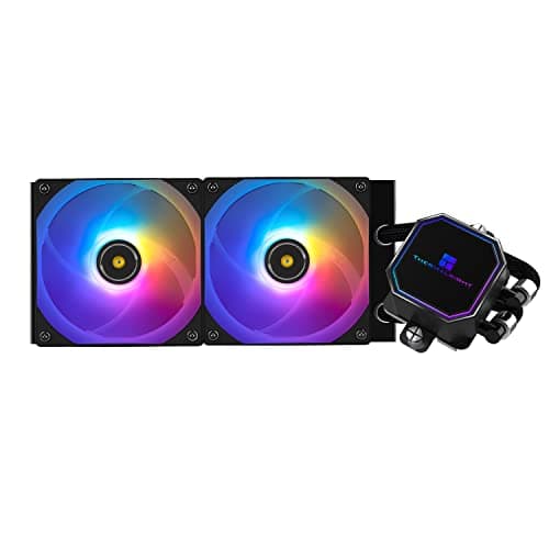Image of TR-Frozen Prism 240 Black ARGB AIO Water Cooler,Liquid CPU Cooler, 2×120mm PWM Fans Water Cooling System,1850RPM High Speed,Compatible With AMD/AM4/AM5 & Intel LGA115X/1200/20XX/1700