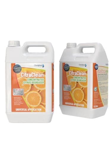 Image of Citraclean Concentrated Orange Citrus Degreaser – Heavy-Duty Degreaser for Oil, Grease & Dirt – Non-Caustic, Biodegradable, Fresh Citrus Scent – Safe for Floors, Equipment, Vehicles 2 x 5 Litres