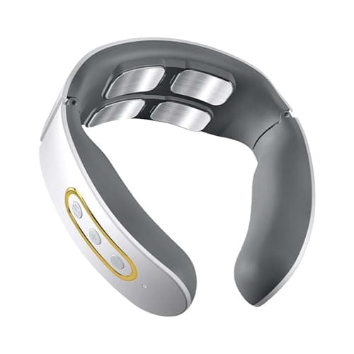 Image of Futurax Pulsex Neck Massager High Blood Pressure, Cervical Massager EMS Pulse Massage with Heat for Shoulder Neck Pain Relief (White)