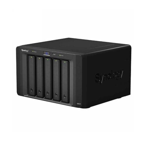 Image of Synology DX517 5 Bay Desktop Network Attached Storage Expansion Enclosure, Black