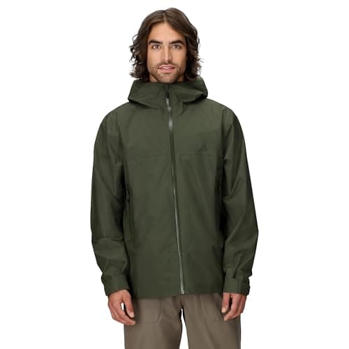 Image of Marmot Men's Minimalist Pertex Jacket, Waterproof Pertex Jacket, Lightweight Rain Jacket, Windproof Raincoat, Breathable Windbreaker, Ideal for Running and Hiking, Nori, M