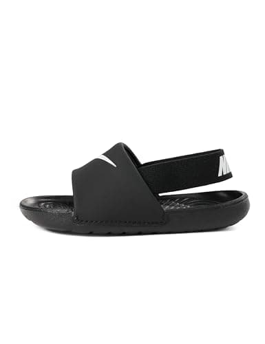 Image of NIKE Boy's Unisex Kids Kawa Slide (Td) Sandal, Black White White White, 2.5 UK Child