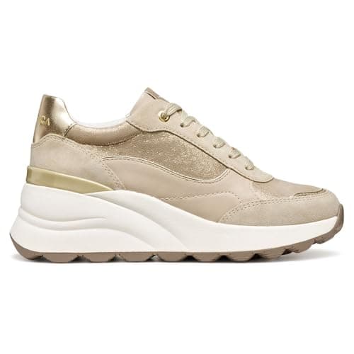 Image of Geox Women's D Spherica Ec13 Trainers, Beige, 5 UK